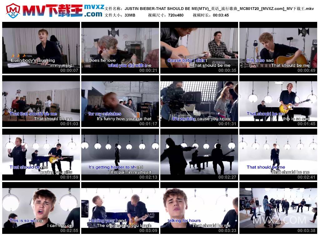 JUSTIN BIEBER-THAT SHOULD BE ME(MTV)_英语_流行歌曲_MC801720